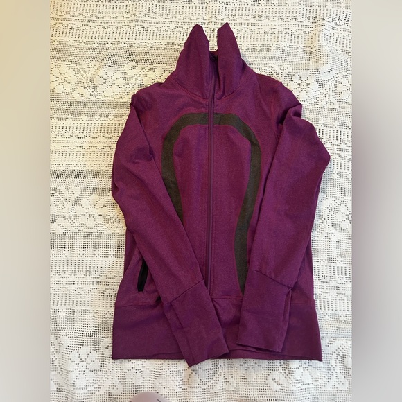 lululemon athletica Jackets & Blazers - Women's lululemon purple zip up sweater Size 10